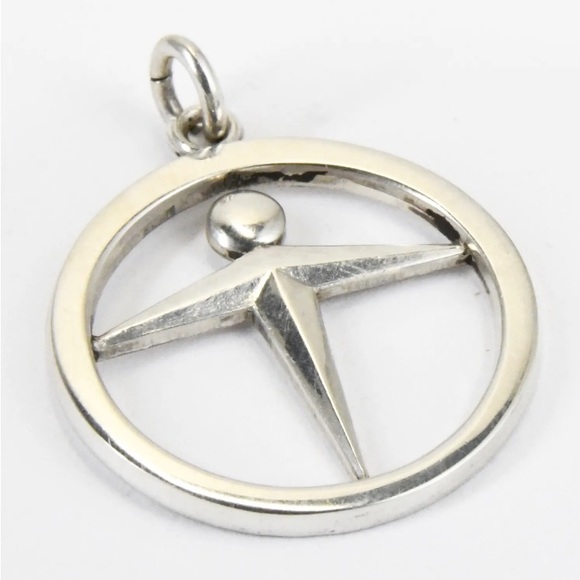 Authentic Vintage Tiffany & Co. 925 Sterling Silver Manpower Unity Necklace - Picture 7 of 11